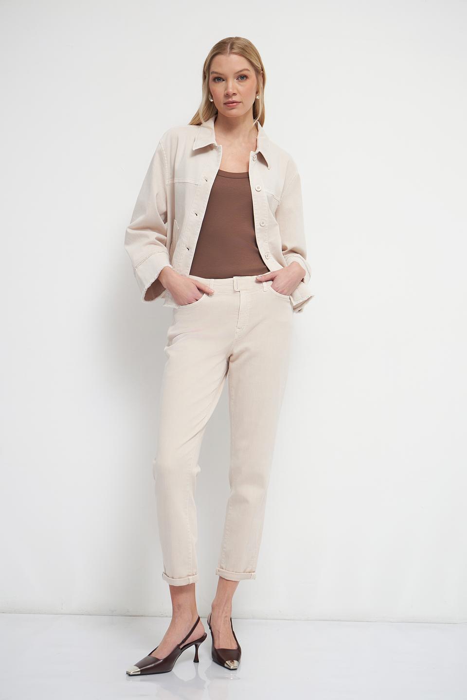 Брюки прямые Marc Cain бежевые