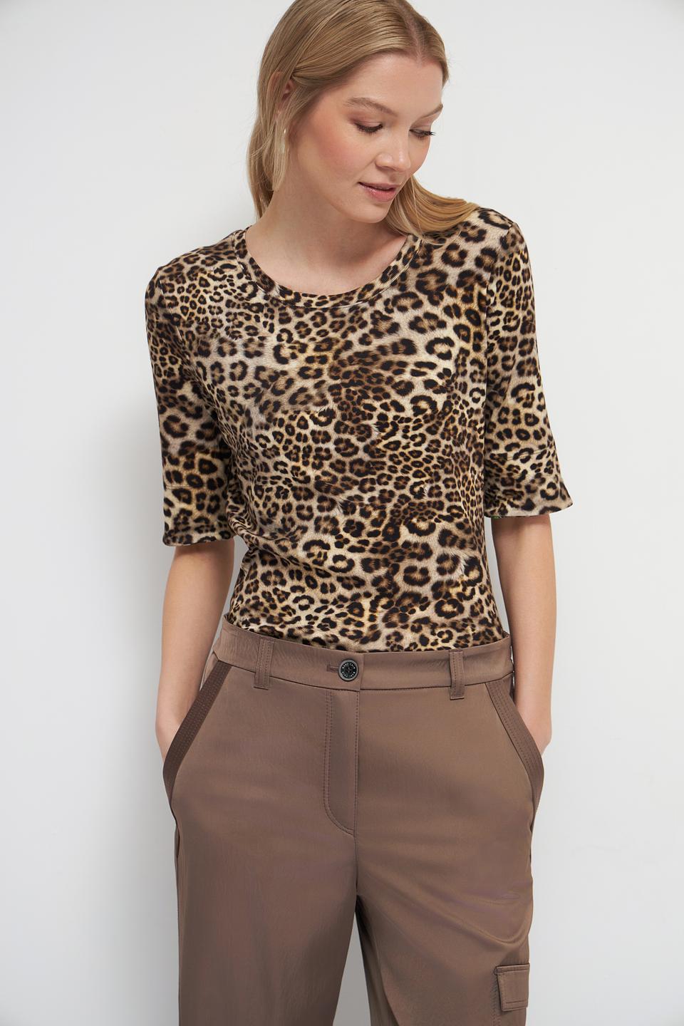 Футболка Marc Cain леопардовый принт