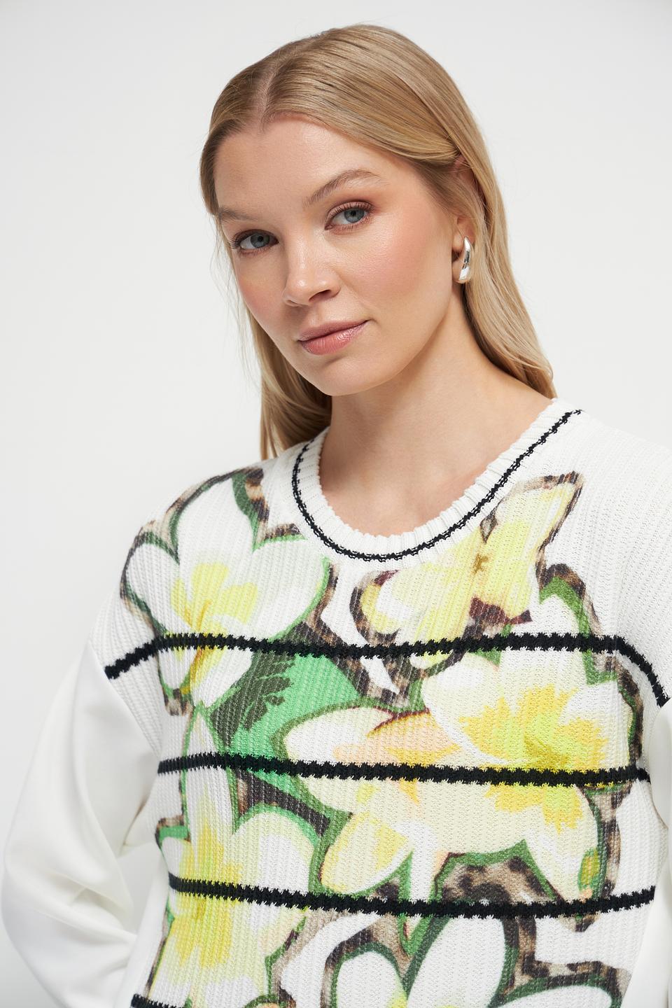 Пуловер Marc Cain с цветочным принтом