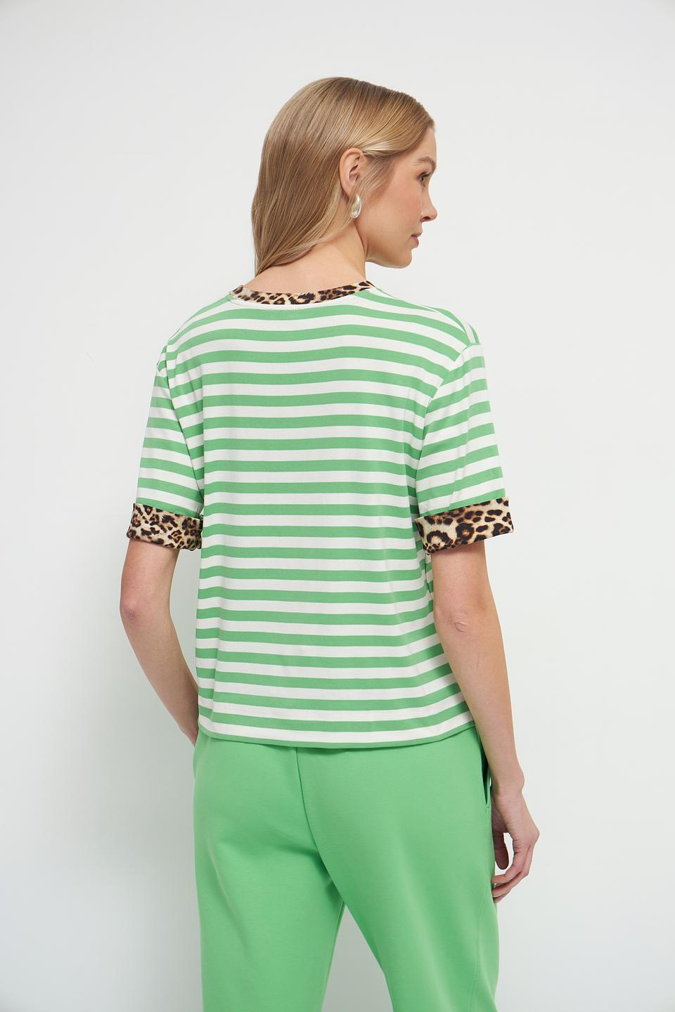Футболка Marc Cain полоска, зелёный