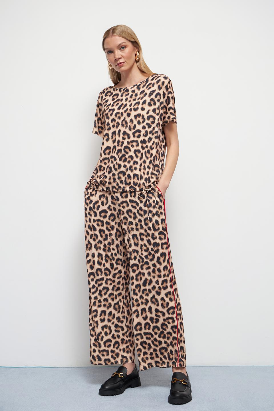 Блуза Oui с леопардовым принтом