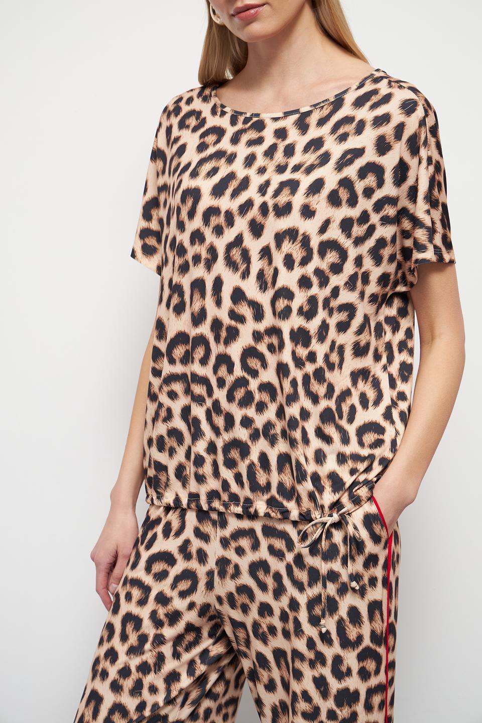 Блуза Oui с леопардовым принтом