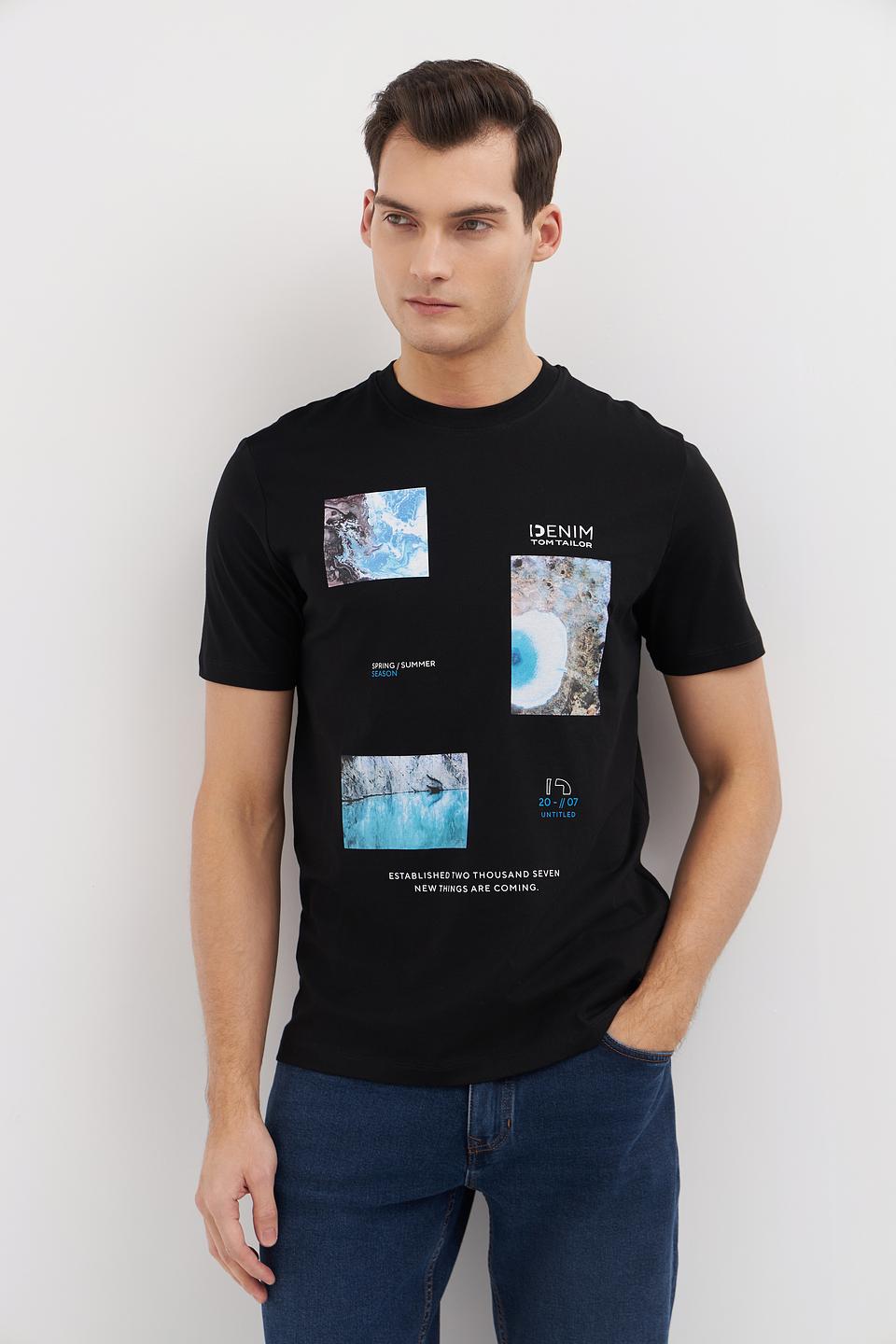 Футболка Tom Tailor denim чёрная