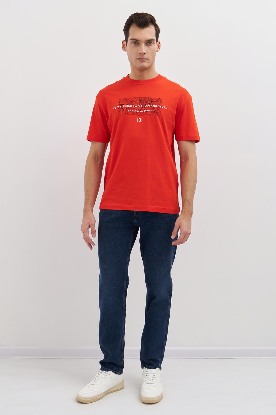 Футболка Tom Tailor denim оранжевая