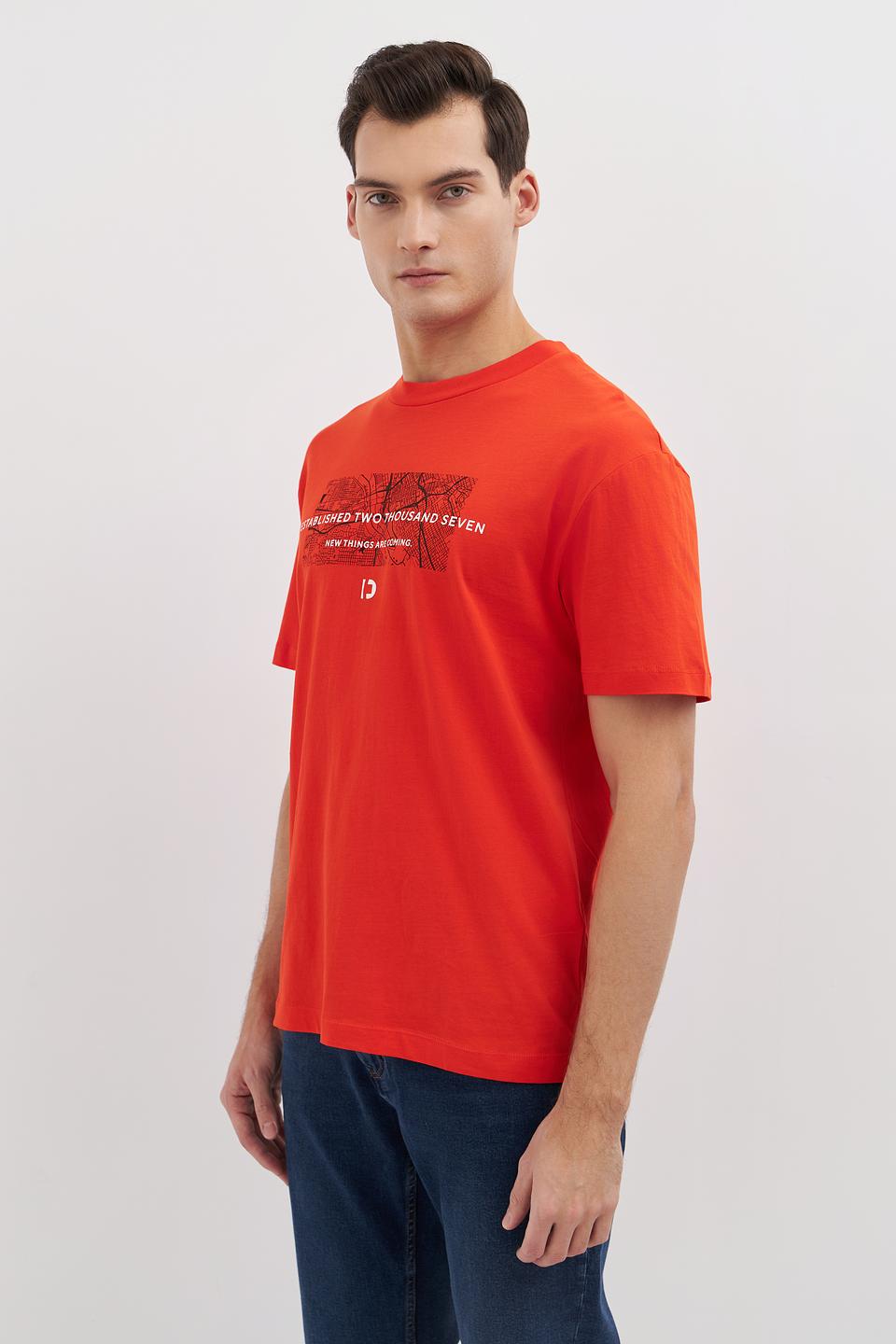 Футболка Tom Tailor denim оранжевая