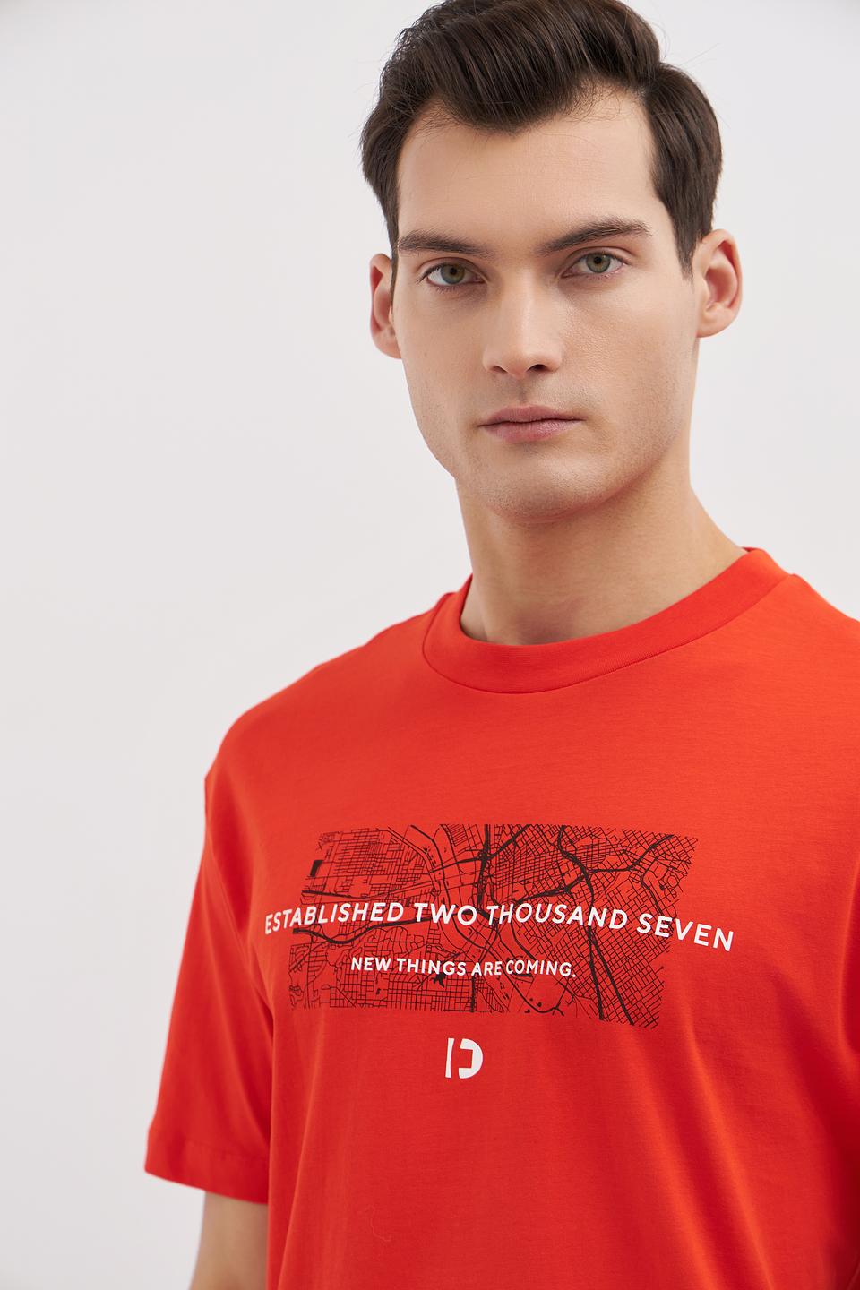 Футболка Tom Tailor denim оранжевая