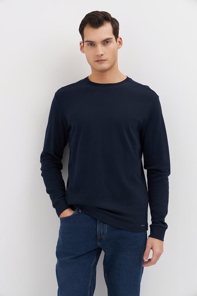 Лонгслив Tom Tailor темно-синий