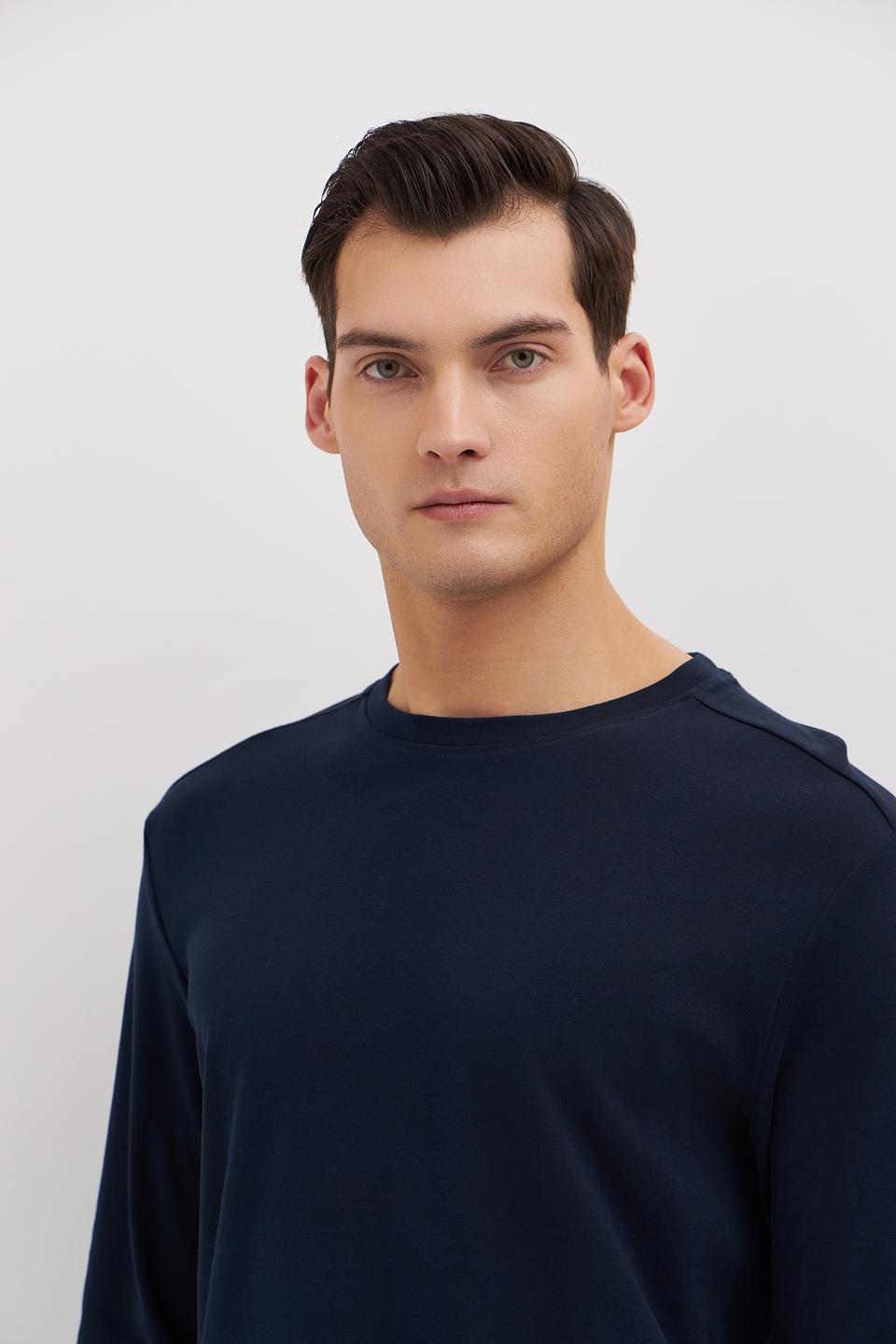 Лонгслив Tom Tailor темно-синий