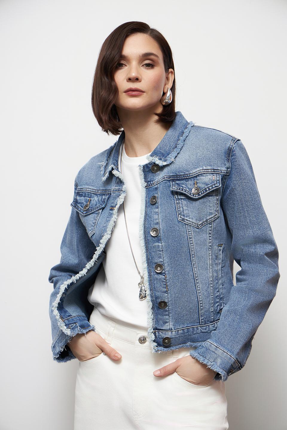 Жакет Frieda and Freddies джинсовый с бахромой