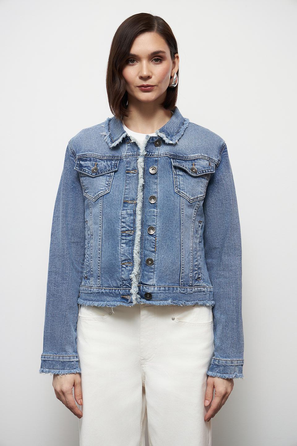 Жакет Frieda and Freddies джинсовый с бахромой