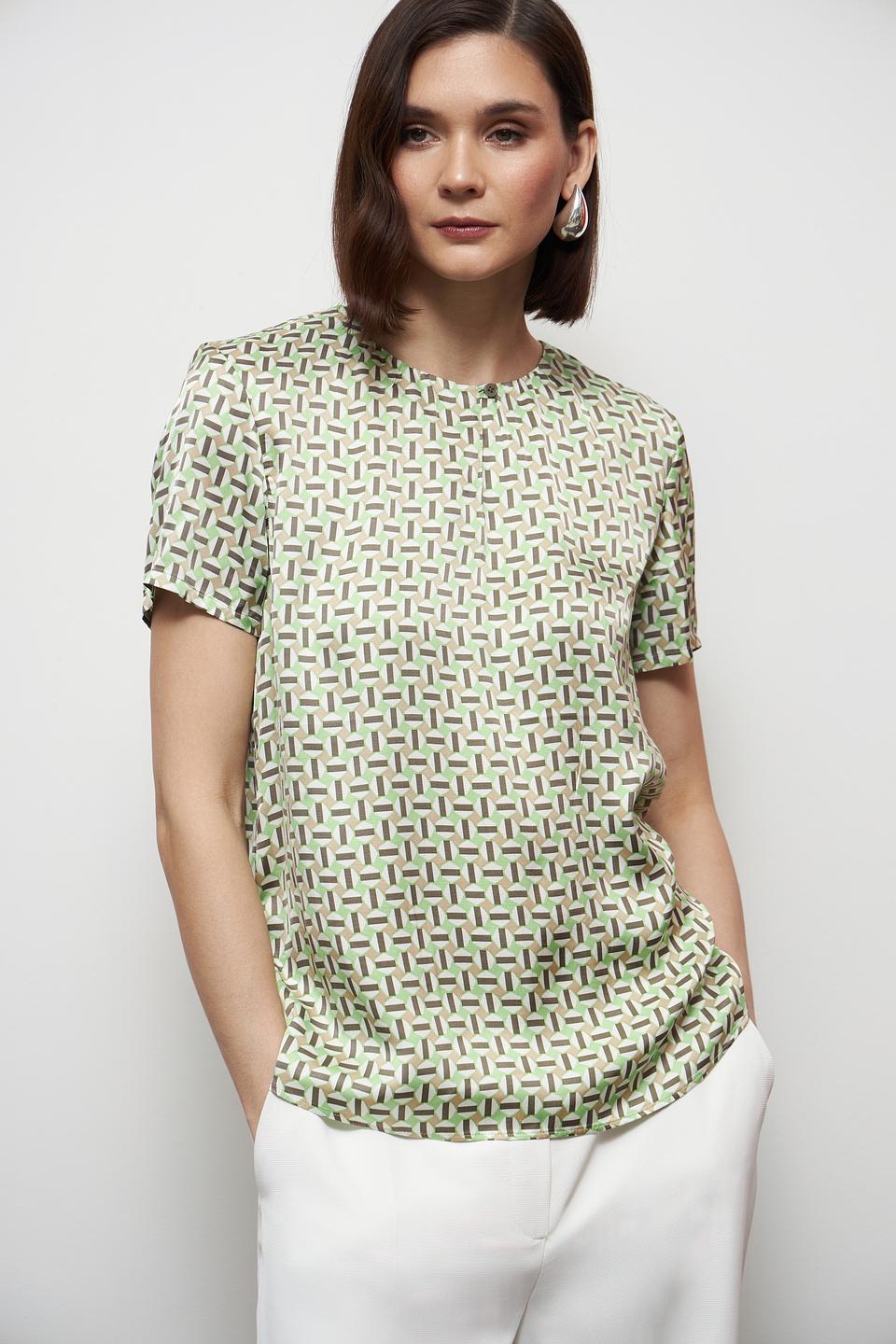 Блуза Gerry Weber с принтом зелёный