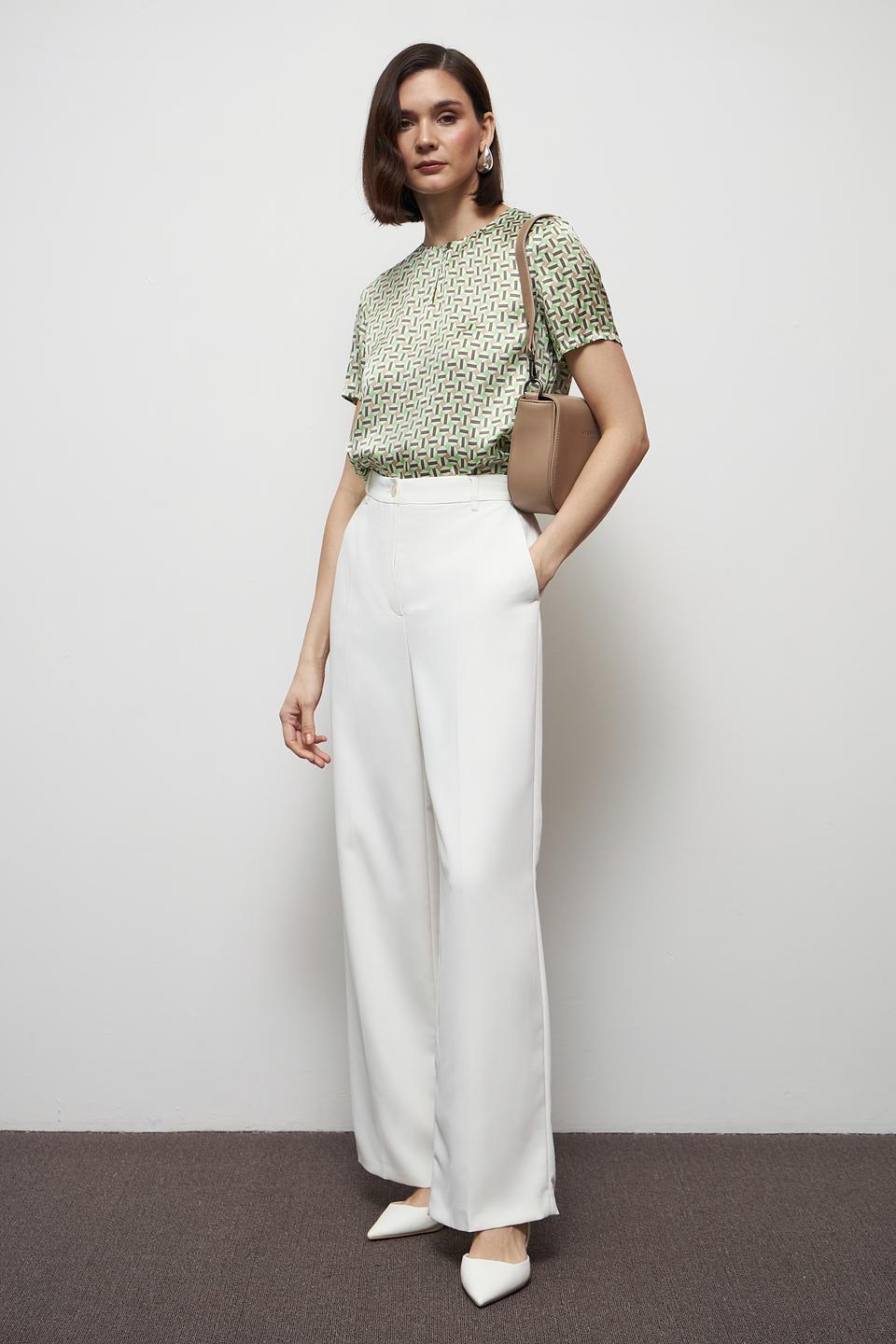 Блуза Gerry Weber с принтом зелёный