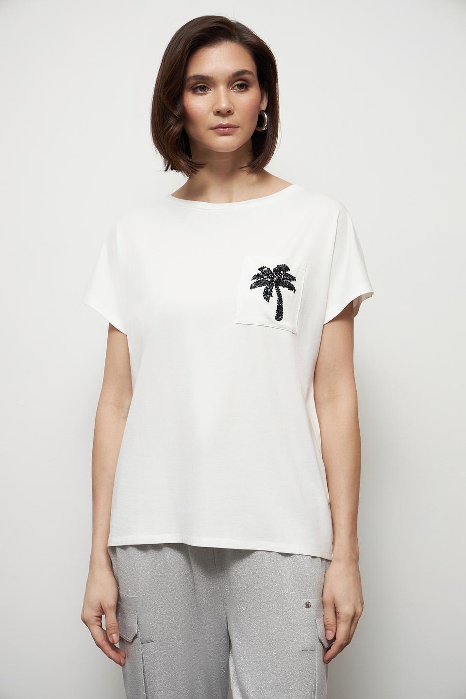 Футболка Miss Lagotte с пальмой