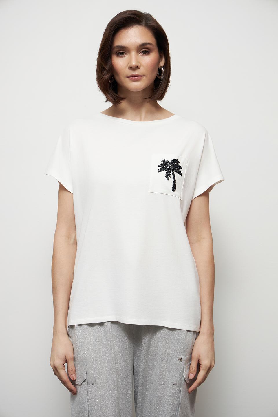 Футболка Miss Lagotte с пальмой
