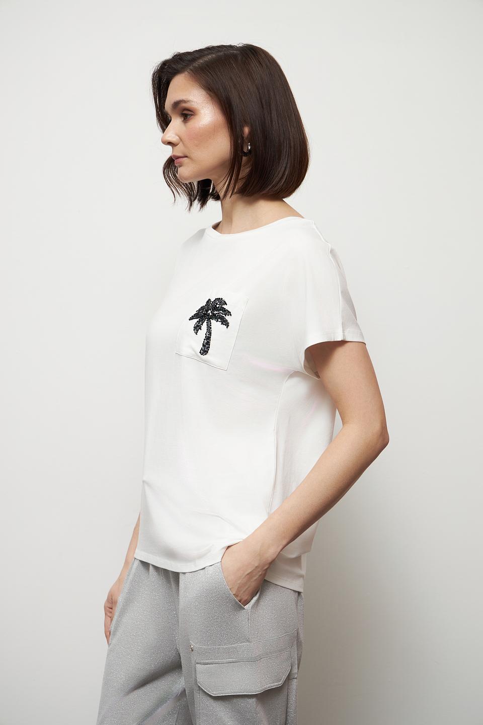 Футболка Miss Lagotte с пальмой