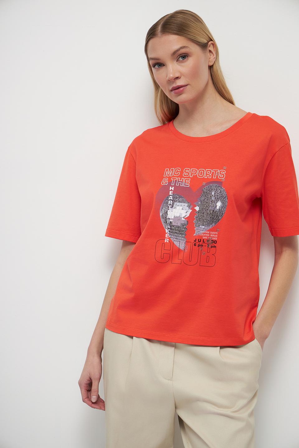 Футболка Marc Cain Sports оранжевая