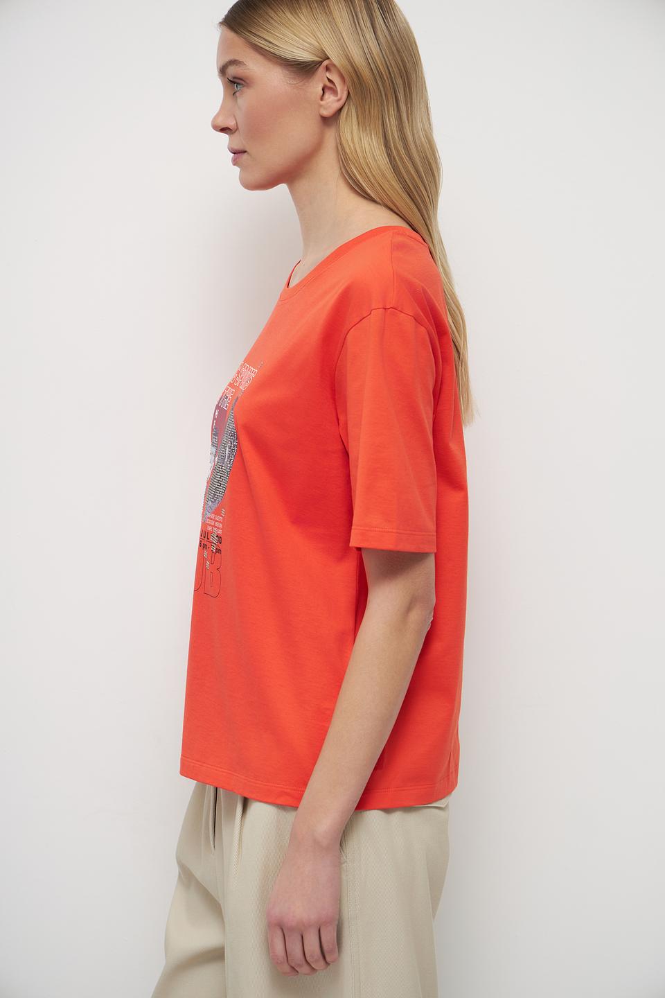 Футболка Marc Cain Sports оранжевая