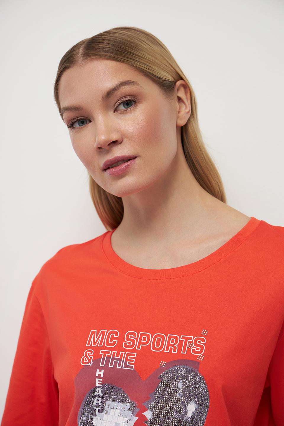 Футболка Marc Cain Sports оранжевая
