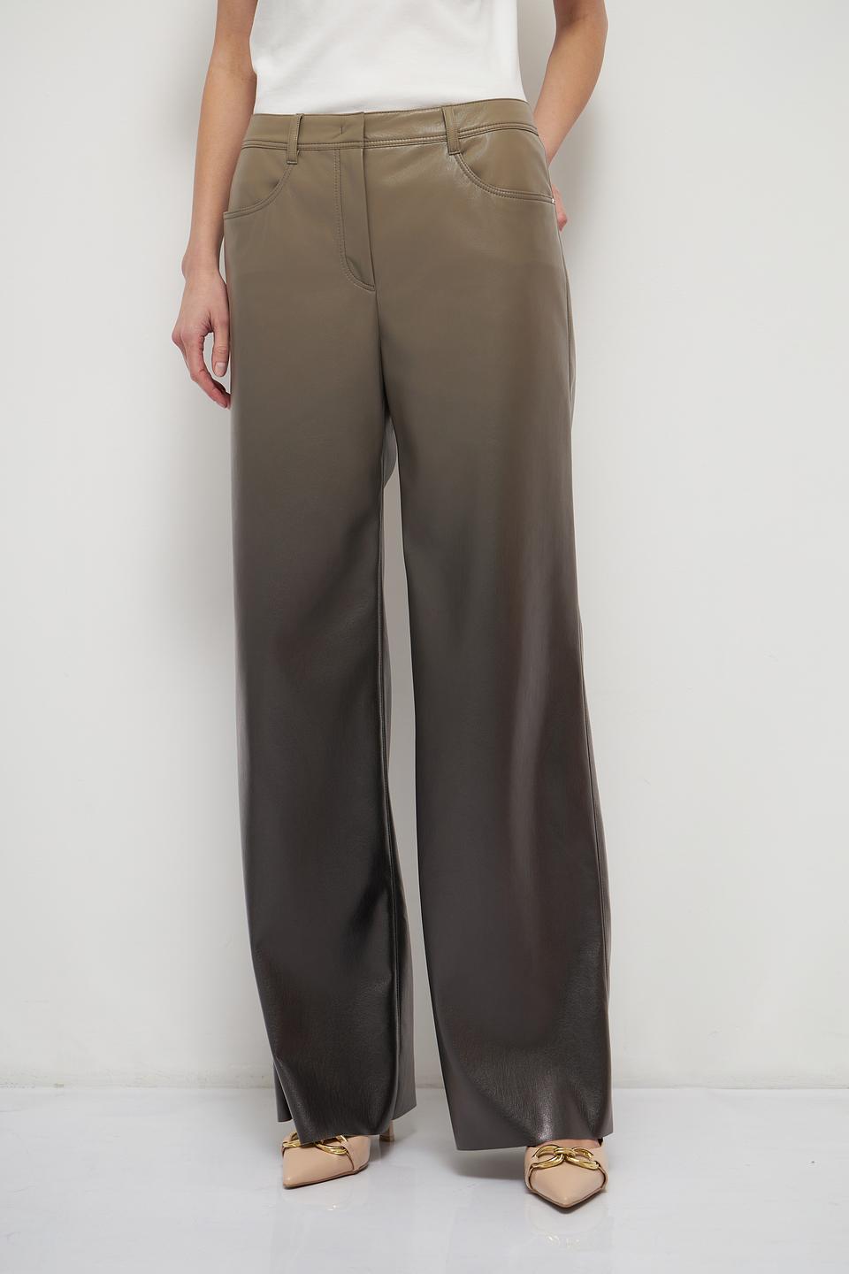 Брюки кожа Marc Cain хаки