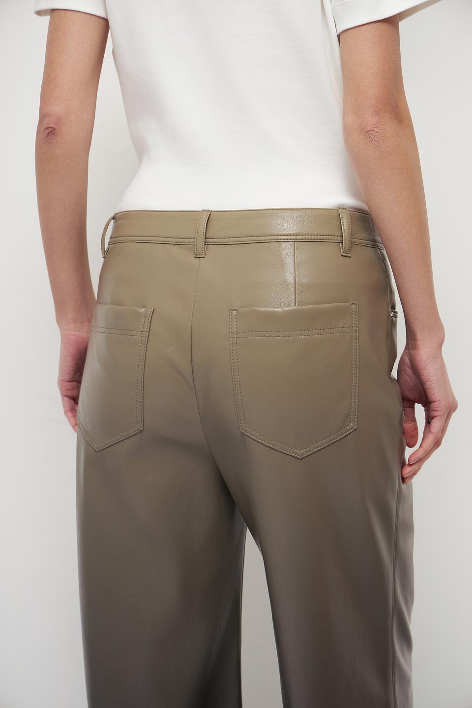 Брюки кожа Marc Cain хаки