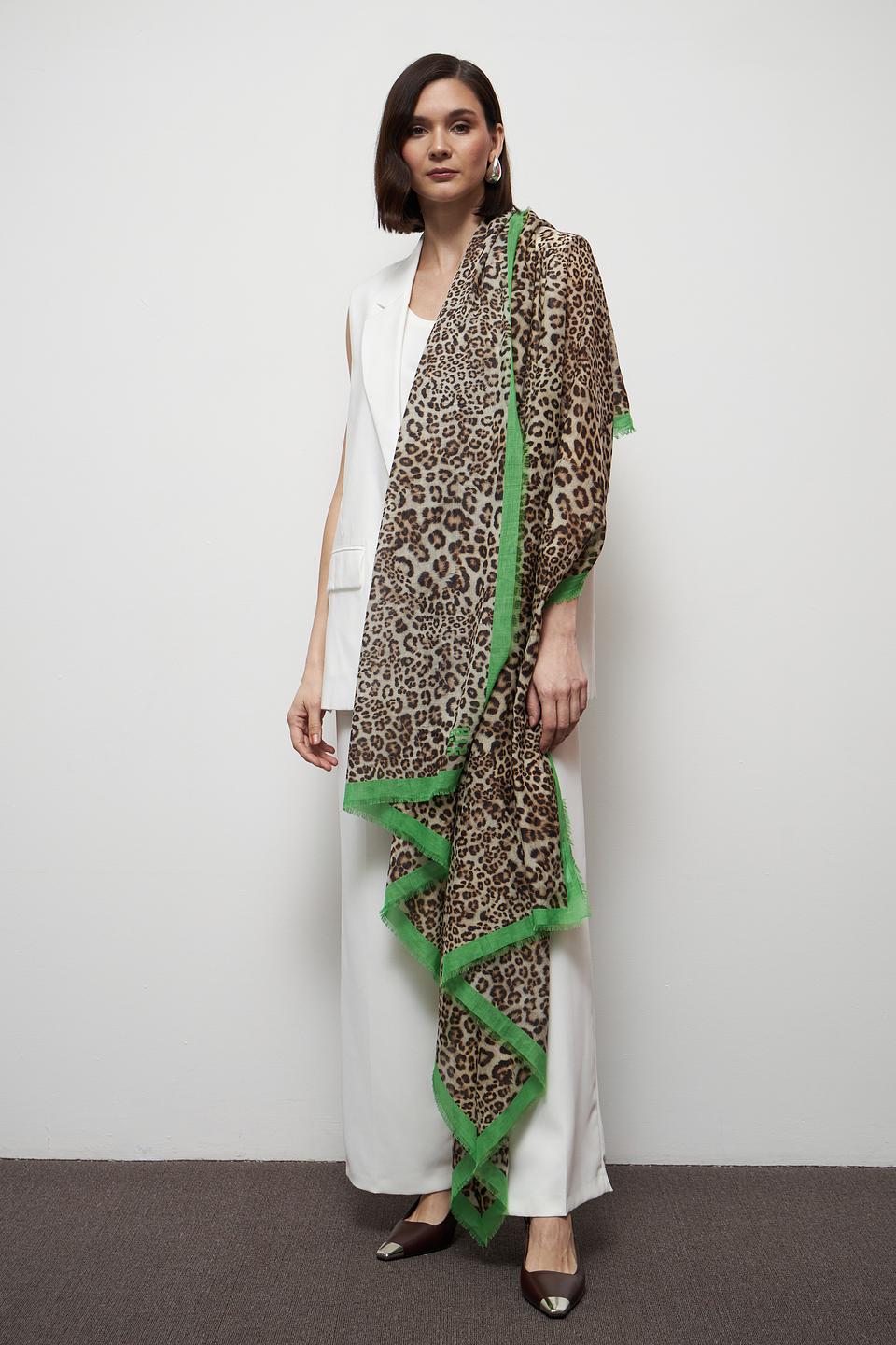 Платок Marc Cain леопардовый