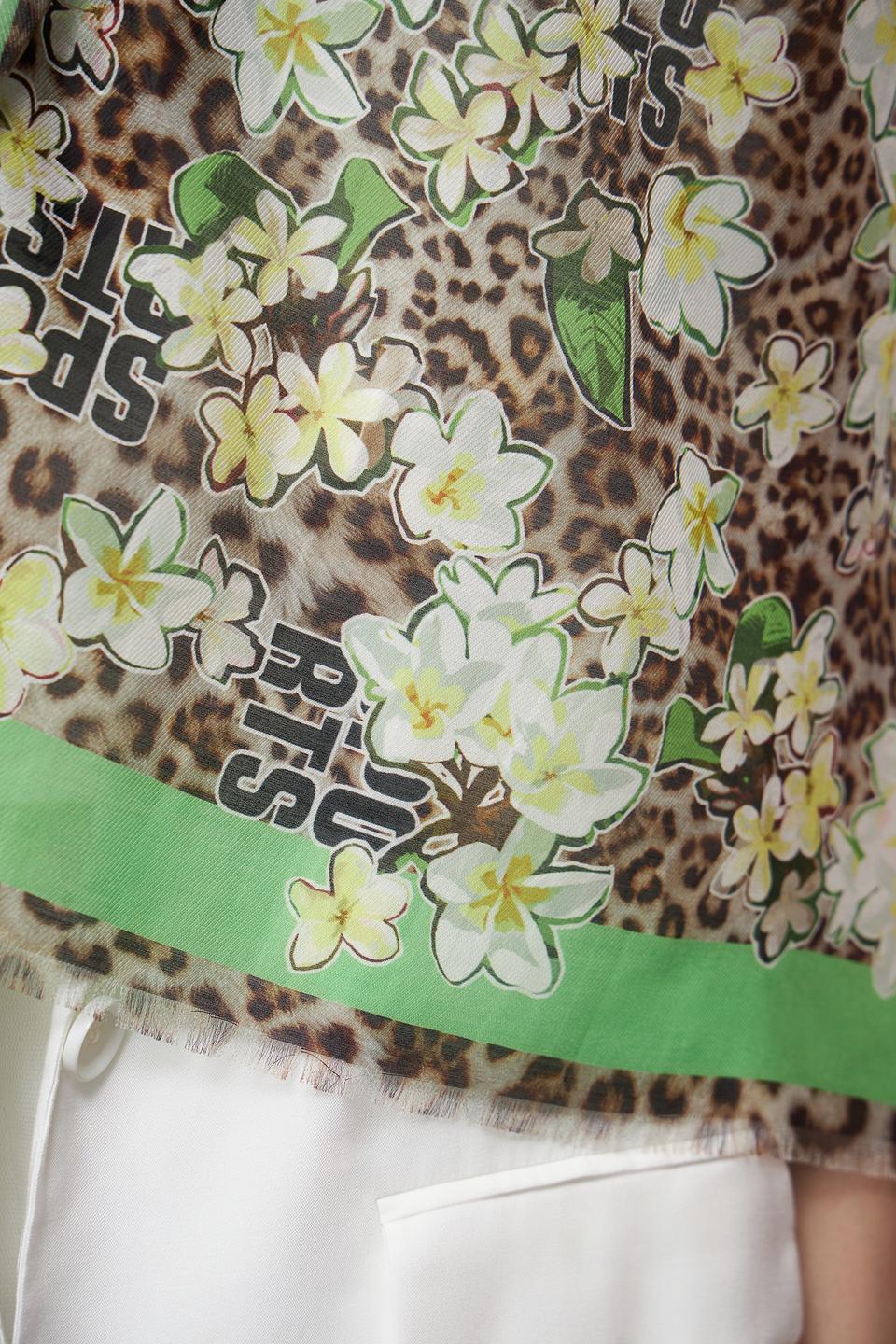 Шарф Marc Cain с леопардовым принтом