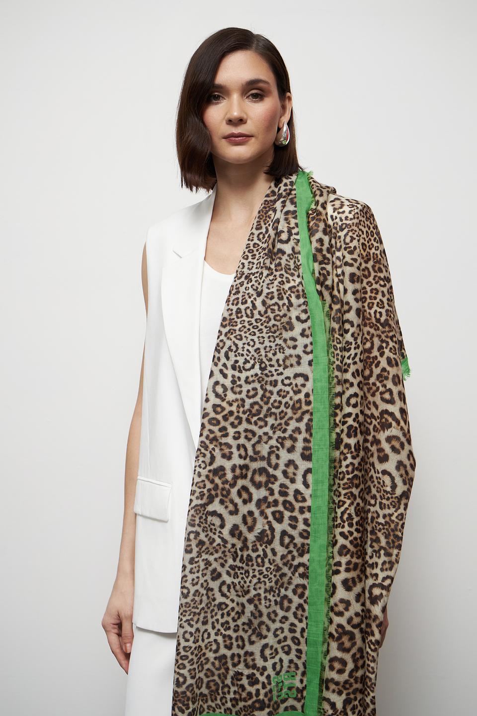 Платок Marc Cain леопардовый