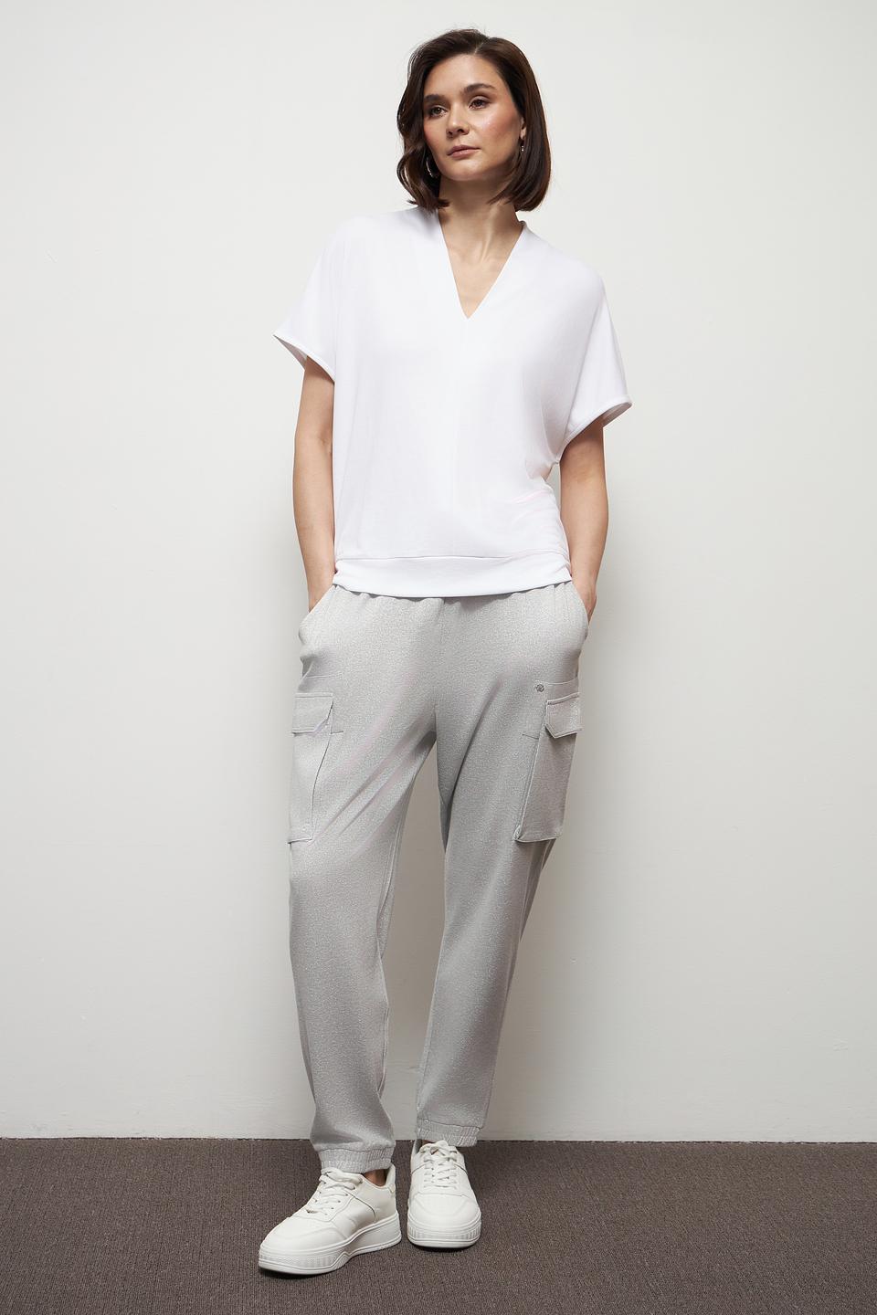 Футболка Marc Aurel белая V-образный вырез