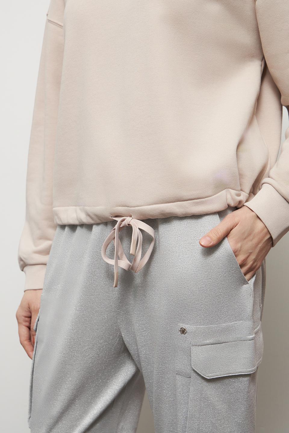 Пуловер Marc Aurel с логотипом бежевый