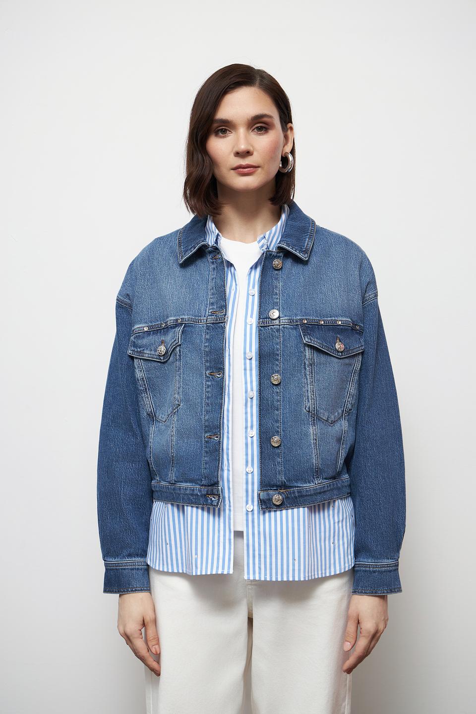 Жакет Oui джинсовый оверсайз