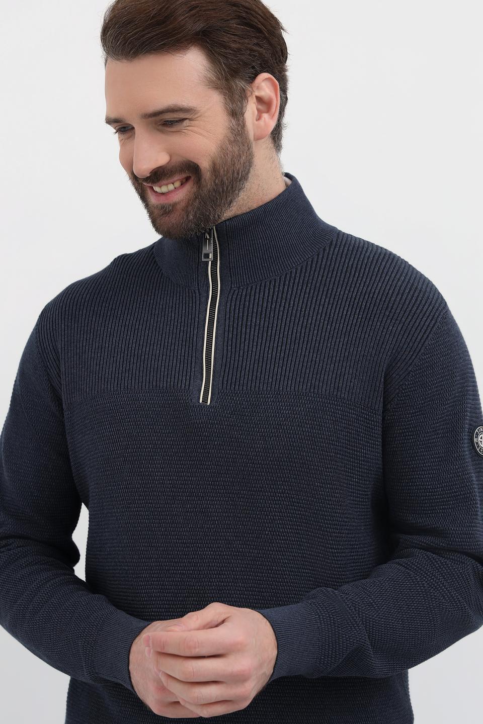 Джемпер Casa Moda с молнией синий