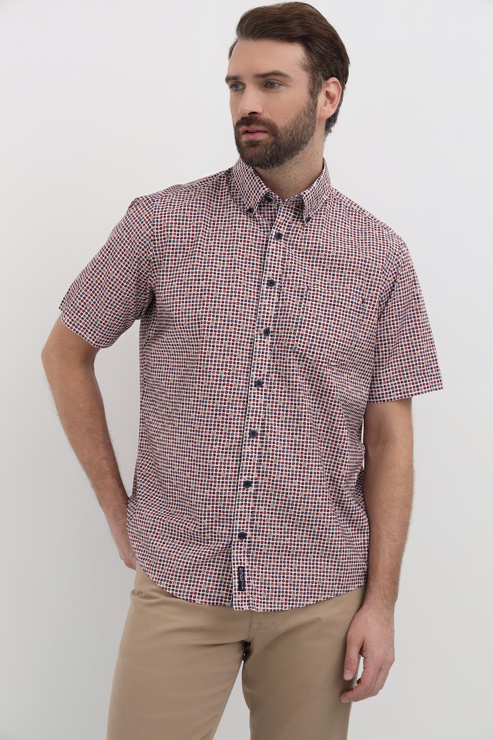 Рубашка кр-рукав Casa Moda в клетку