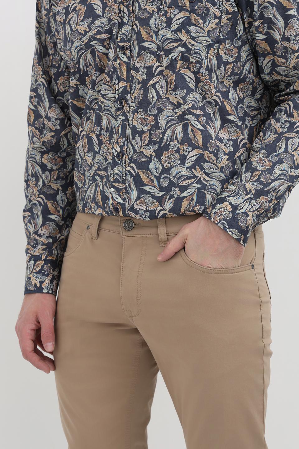 Брюки Gardeur бежевые slim fit