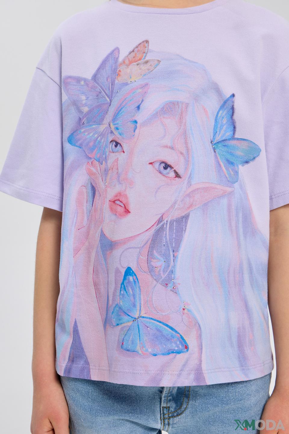 Футболка Choupette дев. с принтом