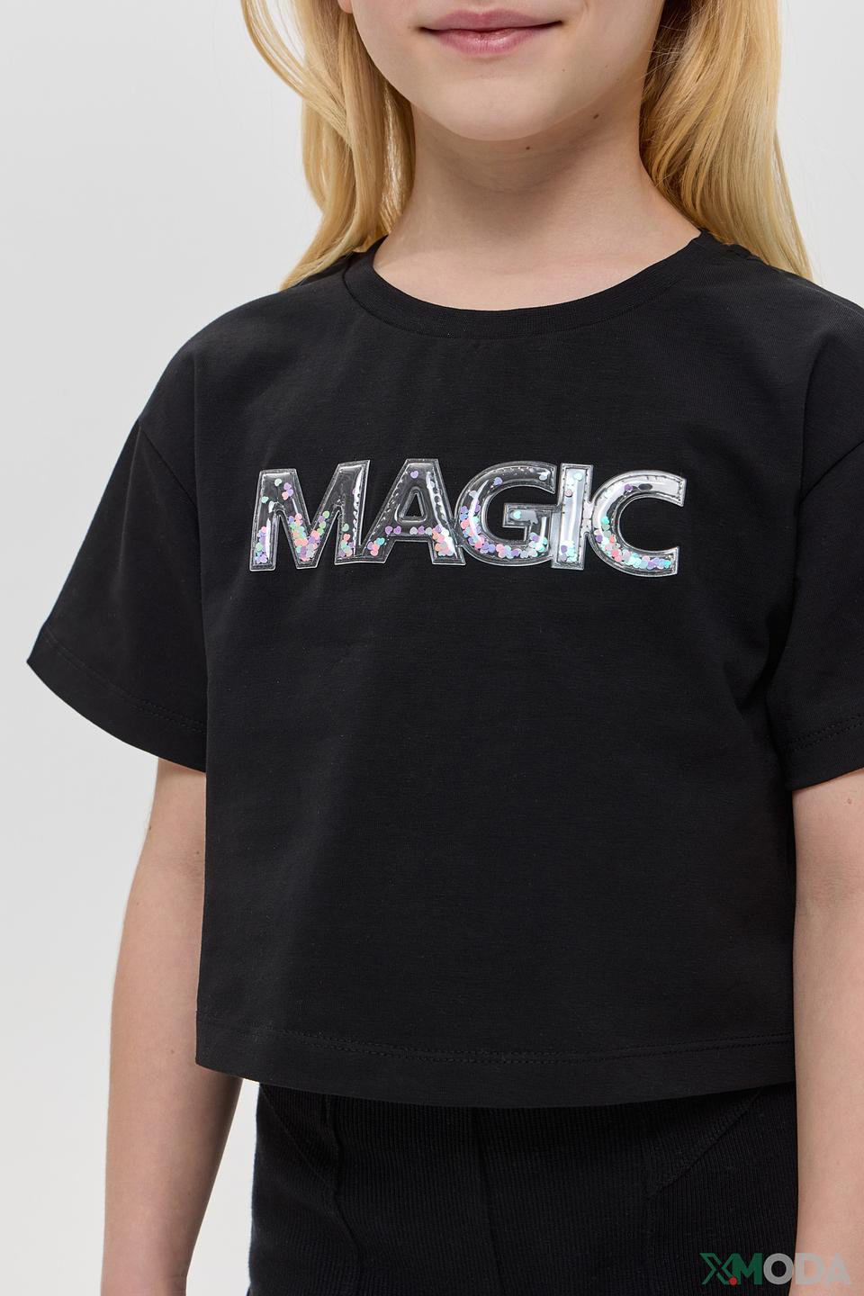 Блуза Choupette с надписью Magic чёрная