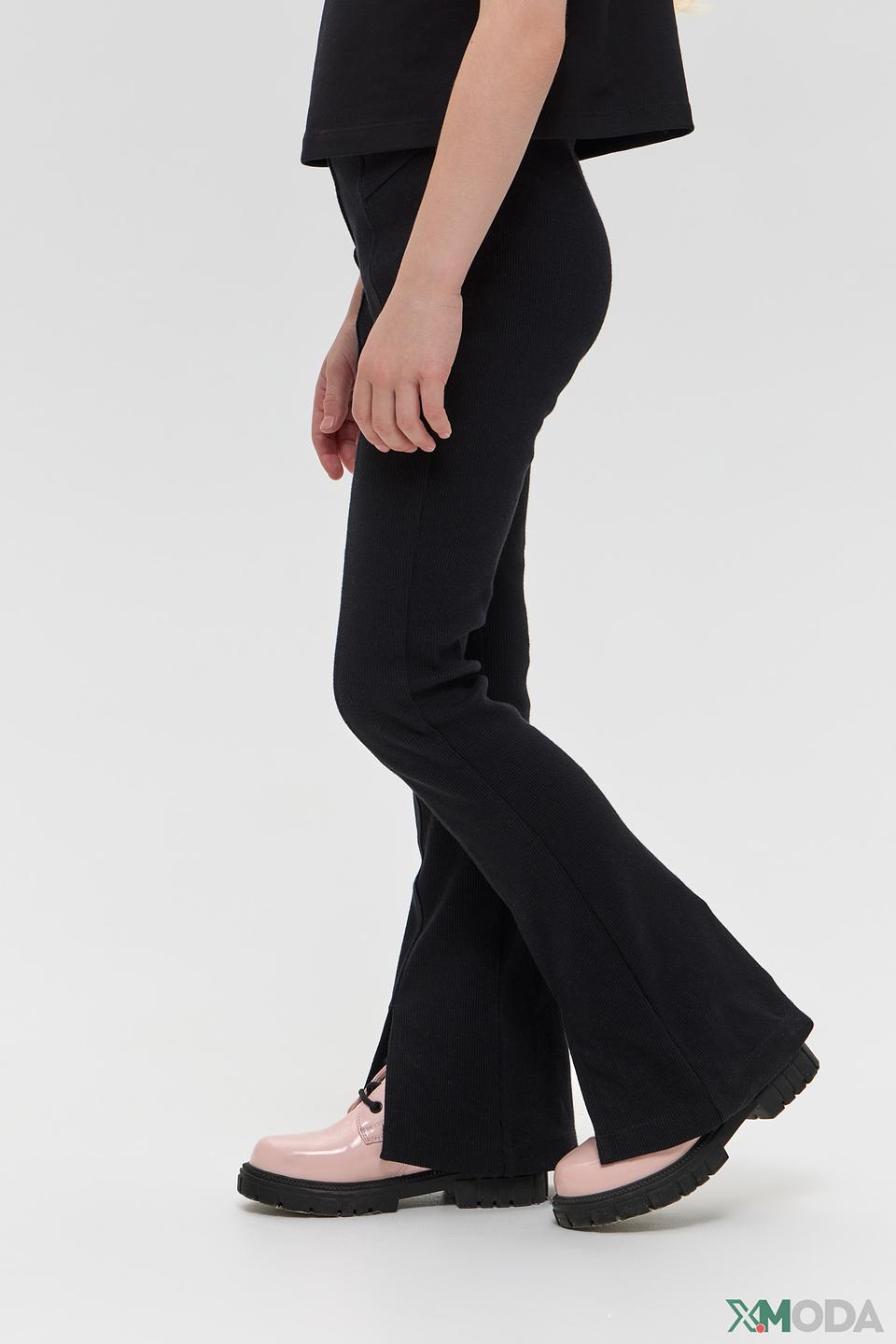 Брюки Choupette дев. с разрезами черные