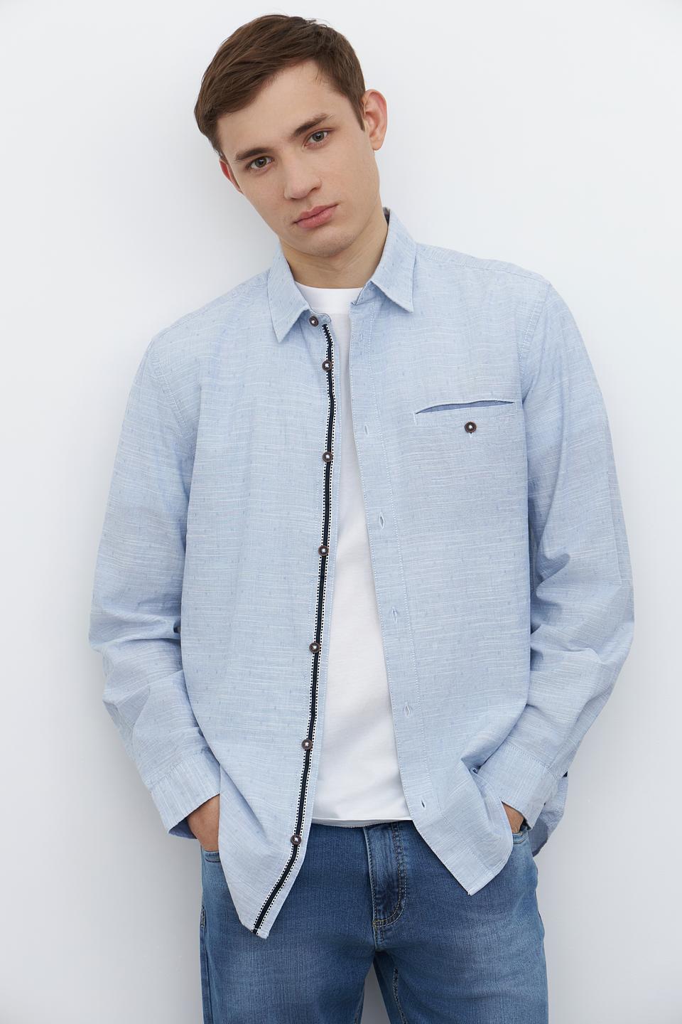 Рубашка дл Tom Tailor голубая