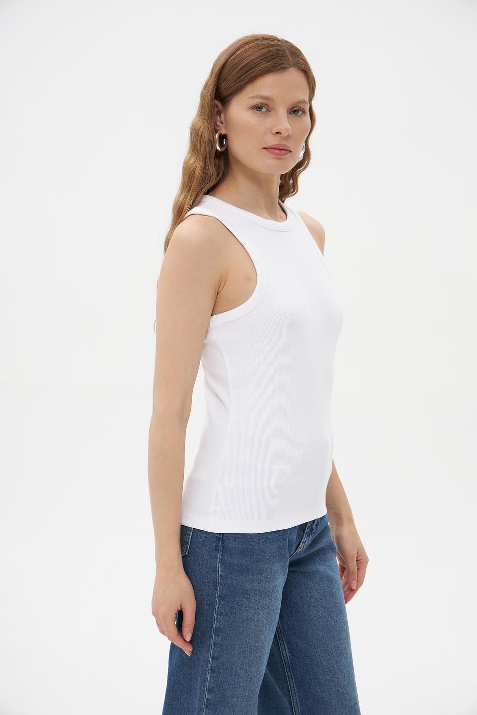 Топ Tom Tailor denim базовый белый