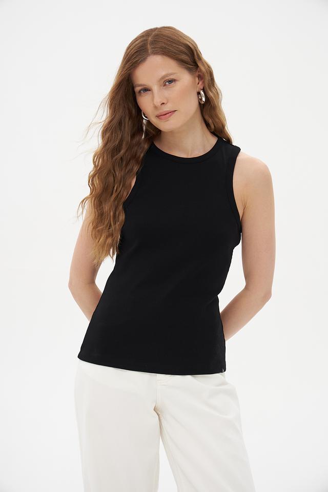 Топ Tom Tailor denim чёрный