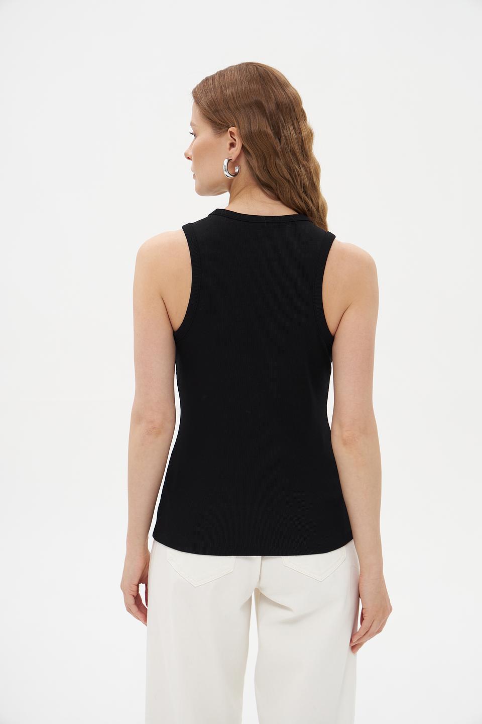 Топ Tom Tailor denim чёрный