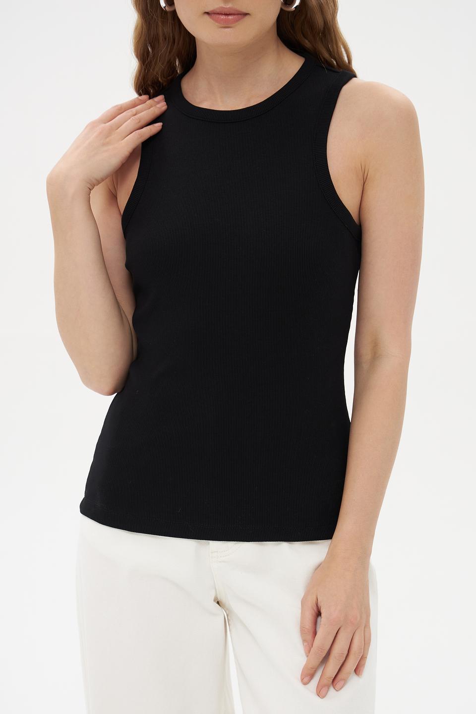 Топ Tom Tailor denim чёрный