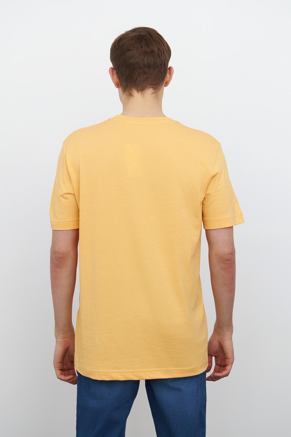 Футболка Tom Tailor с принтом горчичный