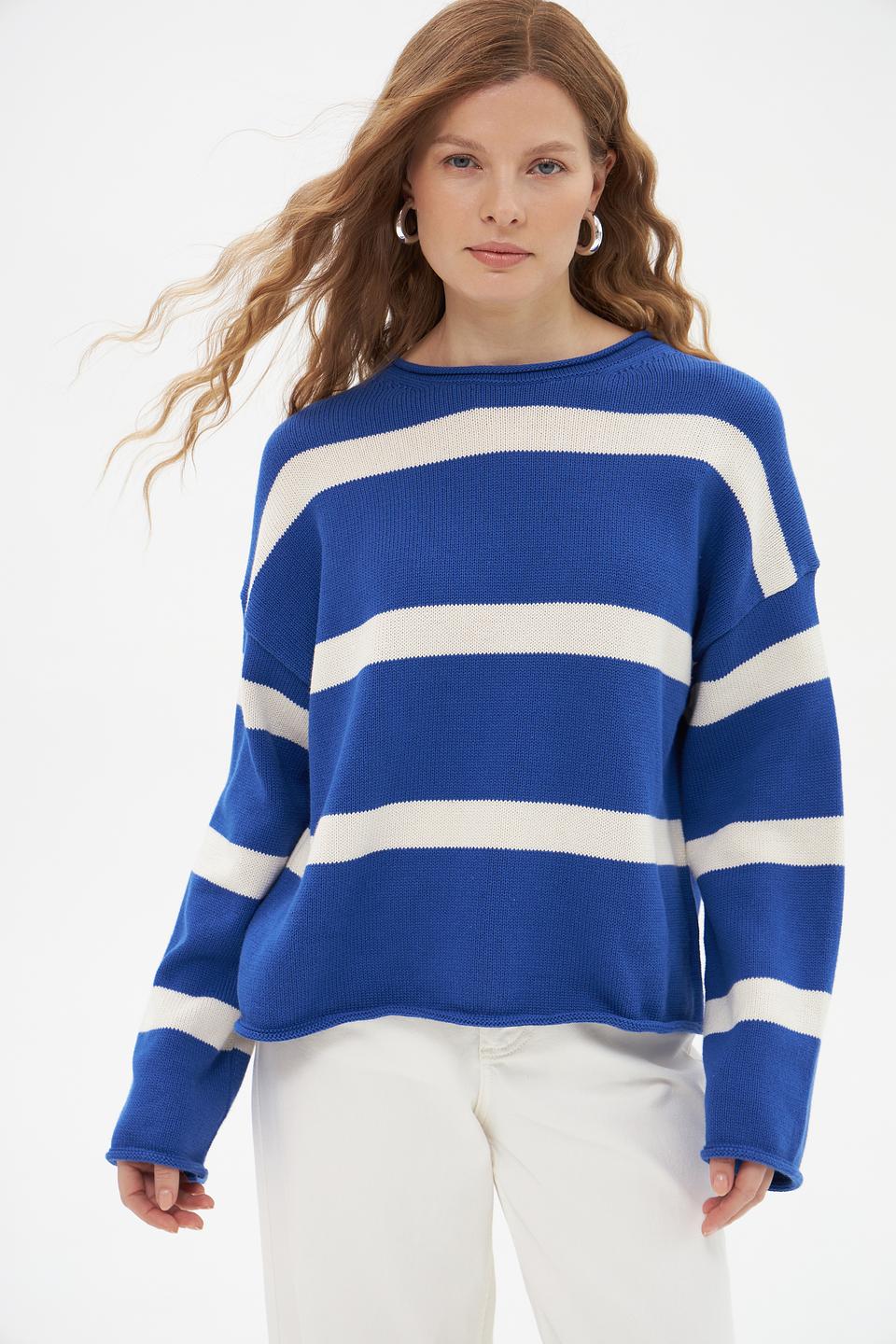 Пуловер Marc O Polo в полоску синий