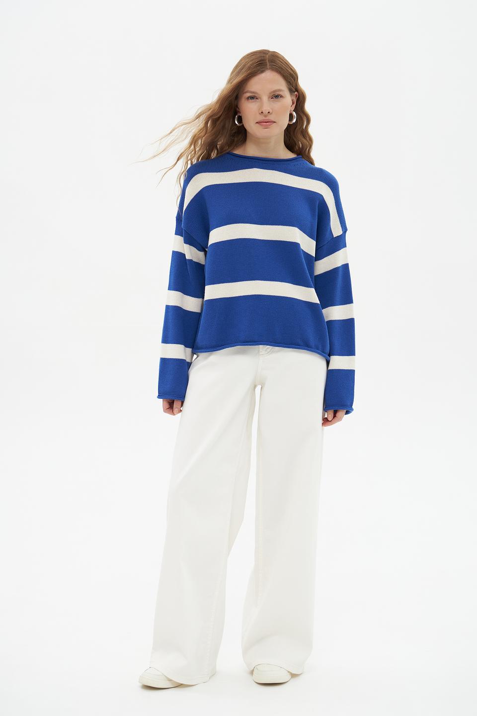 Пуловер Marc O Polo в полоску синий