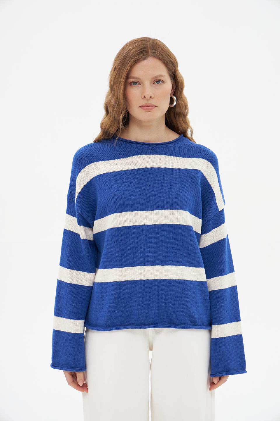 Пуловер Marc O Polo в полоску синий