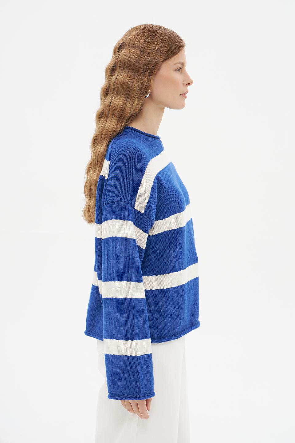 Пуловер Marc O Polo в полоску синий