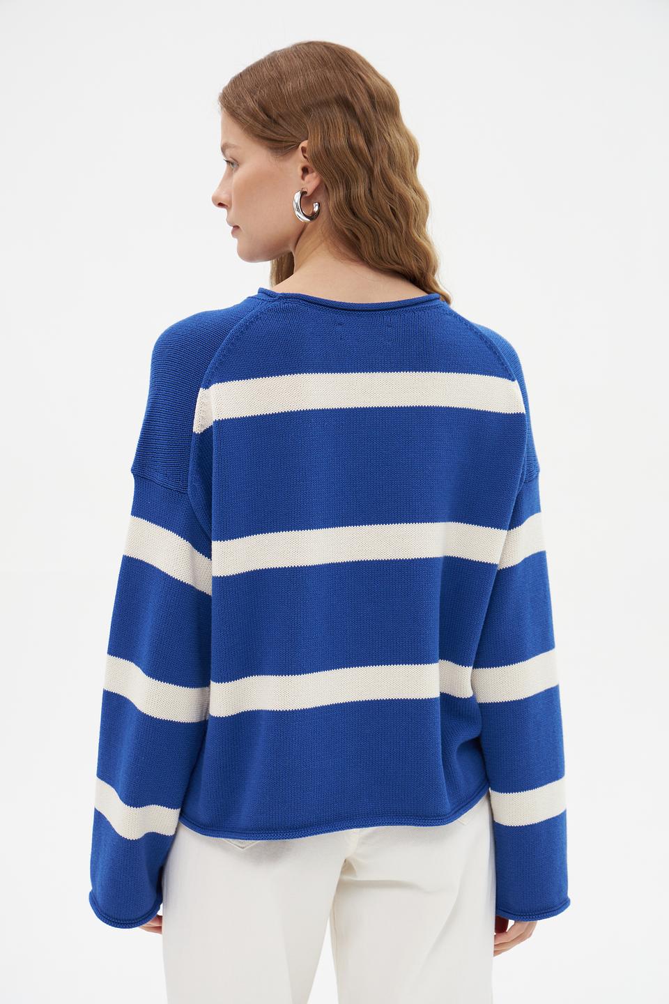Пуловер Marc O Polo в полоску синий