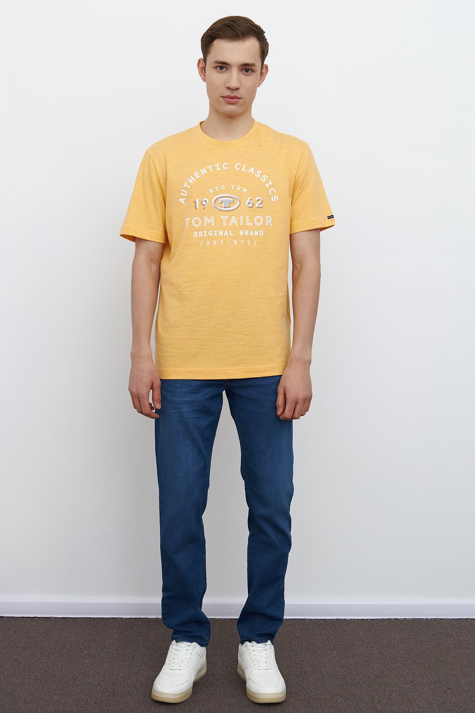 Футболка Tom Tailor желтая с принтом