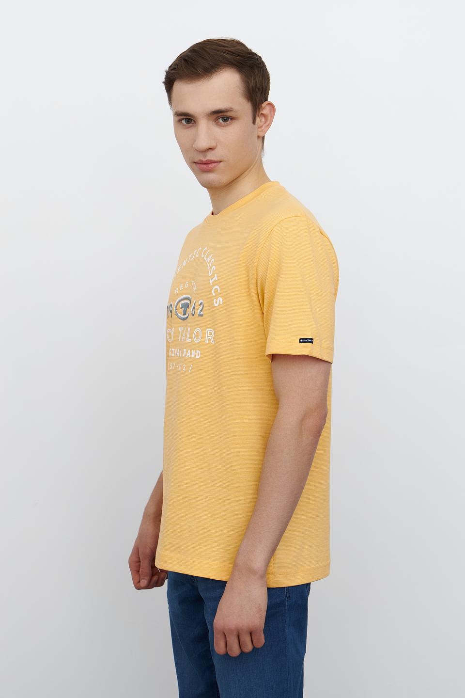 Футболка Tom Tailor желтая с принтом
