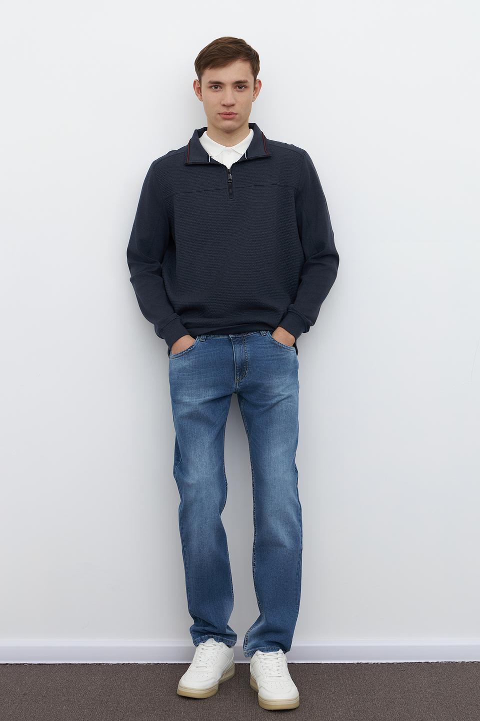 Джемпер Casa Moda с молнией темно-синий